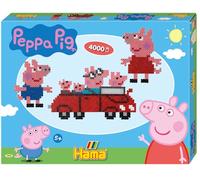 Hama Perlen 7952 Geschenk-Set Peppa Wutz mit ca. 4.000 bunten Midi Bügelperlen m