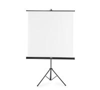Hama Schermo per proiettore su treppiede 125 x 125 cm (supporto, schermo bianco, tubo telescopico, portatile, pieghevole, proiezione) bianco