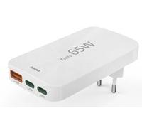 Hama Schnellladegerät 2x USB-C 1x USB-A flaches Mini-Ladegerät PD 65 W 00201976