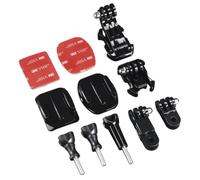 Supporto action cam Hama 00004397 Set Accessori di Fissaggio Black