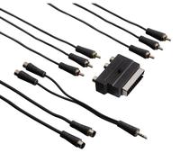 Hama Set Attacco Audio/Video 5m Cavo Rca Super VHS S-VIDEO Jack TV DVD Blu-Ray