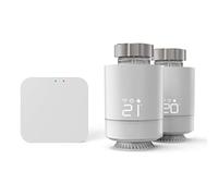 Hama Set di 2 termostati per termosifoni, con hub (controllo del riscaldamento Wi-Fi, regolatore di riscaldamento Smart Home per tutte le valvole, termostato programmabile, riscaldamento tramite app e