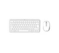 HAMA - WKM-500 tastiera Mouse incluso Casa USB + RF Wireless + Bluetooth QWERTZ Tedesco Grigio, Bianco - SPEDIZIONE GRATUITA