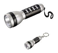 Hama Set LED Torcia Elettrica Grande + Piccolo Chiaro Esterno Pacco 2x Lavoro