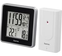 Hama Stazione barometrica EWS Intro con sensore esterno. Orologio, calendario, previsioni del tempo, temperatura interna ed est NEW