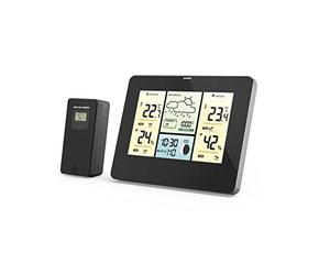 Hama - Stazione barometrica Wifi con App, Sensore esterno, Termometro-Igrometro-Barometro