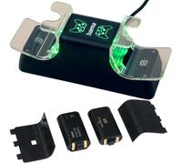 Hama Stazione di Ricarica + 2x Batteria Ladedock Docking per Xbox S/X senza Fili