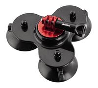 Hama Supporto con Tre Ventose per GoPro, Nero