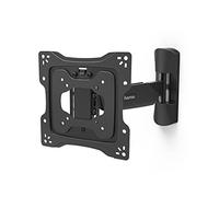 Hama Supporto da parete orientabile a 180° allungabile (supporto TV per TV da 19 a 48 pollici, supporto per TV con protezione antifurto, ideale per uso commerciale, VESA fino a 200 x 200)