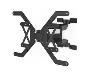 Hama Supporto da parete per TV orientabile, inclinabile, sottile (supporto da parete per TV 37-90 pollici, VESA da 100 x 100 a VESA 600 x 400, fino a 40 kg, supporto estraibile, gestore cavi, con