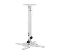 Hama Supporto da soffitto per proiettore, regolabile in altezza, orientabile a 360°, inclinabile (supporto per proiettore per soffitti e inclinati, universale per proiettori, proiettori fino a 15 kg,