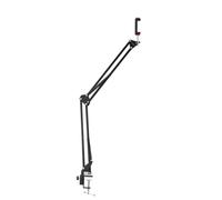 Hama supporto per scrivania per foto, film (treppiede, filettatura 1/4, per smartphone, tablet, fotocamera, video regolabile) nero