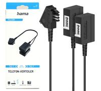 Hama Adattatore TAE Spina 2x TAE-F Presa Accoppiatore Cavo Splitter Cavo Y