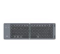 Hama Tastiera pieghevole Bluetooth (ultrasottile Wireless Keyboard pieghevole, silenziosa, mini, senza fili, per tablet/iPad/cellulare/iPhone, tastiera da viaggio da viaggio, batteria, portata di 10 m
