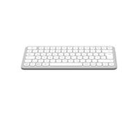 Hama Tastiera wireless (Multi Device tastiera con radio/Bluetooth per PC, smartphone, tablet, piccola, con batterie, tasti silenziosi, tasti multimediali, layout tedesco QWERTZ) bianco