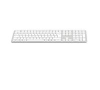 Hama Tastiera wireless (tastiera multidispositivo con radio/Bluetooth per PC, smartphone, tablet, full-frame, con batterie, tasti a forbice silenziosi, pulsanti multimediali, layout QWERTZ tedesco)