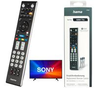 Hama Telecomando di Ricambio per Sony Bravia Smart TV LED Oled Netflix App Etc