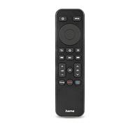 Hama Telecomando universale per Smart TV + servizi di streaming (telecomando TV con pulsante App Netflix, Prime Video, Disney+, telecomando di ricambio programmabile e imparabile, tasti illuminati),