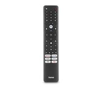 hama Telecomando universale per TV TCL, IR, 6 tasti App (Netflix, Video, Disney+, YouTube), portata 10 m, colore: Nero