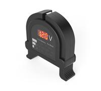 Hama Tester per batterie ricaricabili - Misuratore universale con display digitale luminoso per batterie 6 tipi AA AAA C D blocco 9V batterie rotonde - nero