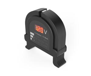 Hama Tester per batterie ricaricabili - Misuratore universale con display digitale luminoso per batterie 6 tipi AA AAA C D blocco 9V batterie rotonde - nero