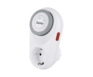 Hama Timer meccanico curvo per interni, intervalli di 15 minuti, bianco