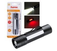 Hama Torcia LED ALU Magnet Nero 180 Lumen 100m Faretto Avviso