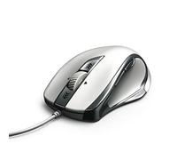 Hama Torino mouse USB Ottico 1200 DPI Mancino Argento, Bianco
