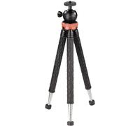 HAMA - Traveller Pro Treppiede 1/4 Pollice Altezza Operativa23 - 105 Cm Nero, Argento, Rosso Per Smartphone E Gopro