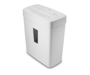 Hama Trituratore Carta Distruggidocumenti Carta DVD Graffette 5 Fogli A4 Lame Acciai Sicurezza Automatica/Off Funzione Ritorno Cestino 13L Sicurezza P5 T2 E2 O1 Bianco