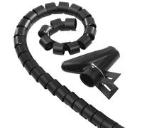 Hama Tubo flessibile a spirale, universale, 20 mm, 2,5 m, colore: Nero