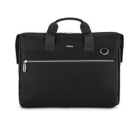 Hama Ultimate - Borsa per laptop da 40 a 41 cm, imbottita, impermeabile, elegante, con scomparto per tablet da 11", molti scomparti, tracolla, passante per trolley, colore: nero, Nero