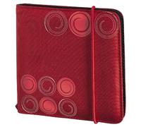 Hama Up to fashion, Custodia in nylon per 24 CD/DVD, colore: Rosso