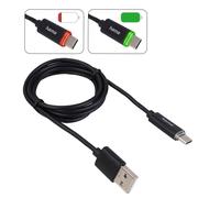 Hama Usb-A Su Usb-C Cavo LED Dati Carica Cellulare Smartphone Tablet PC