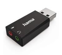 Hama USB Audio Adattatore Scheda Stereo Esterno Dac 3,5mm per Notebook Laptop PC