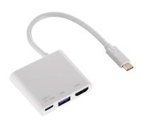 Hama Usb-C 3.1 Usb-Hub + Uscita HDMI Adattatore USB Schermo TV Beamer PC