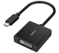 Hama Adattatore USB-C a DVI Trasduttore 4K per Thunderbolt 3/4 Mac PC Nero
