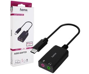 Hama Usb-C Scheda Audio Su 3,5mm Jack Headset-Adapter Microfono Convertitore