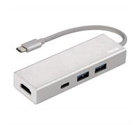 Hama Usb-C Usb-Hub 1:3 + HDMI Su Adattatore USB Tipo C 3.1 Schermo TV Beamer PC