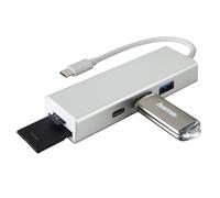 Hama Usb-C Usb-Hub 1:3 Lettore di Schede Adattatore USB Tipo C 3.1 SD MICROSD