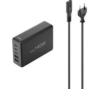 Hama USB-Ladestation 5 Ports, GaN, Schnellladegerät, 3xUSB-C, 2xUSB-A, PD, 140