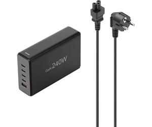 Hama USB-Ladestation 5 Ports, GaN, Schnellladegerät, 4xUSB-C, 1xUSB-A, PD, 240
