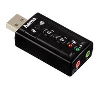Hama USB Soundkarte 7.1 Surround Esterno Con Virtuale 3D Soundeffect Notebook PC