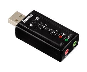 Hama USB Soundkarte 7.1 Surround Esterno Con Virtuale 3D Soundeffect Notebook PC