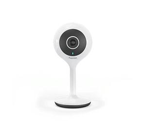 Hama - WiFi camera 1080p (Full HD), app, motion sensor, visione notturna, da interno, compatibile con Amazon e Google, bianco