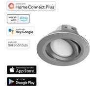Hama Wifi LED Faretto da Incasso 5W/32W Nichel WLAN Lampadina App-Steuerung ECC [EEK: G]