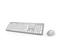 Hama Wireless Keyboard Mouse Set (QWERTZ Key Layout, Wireless Ergonomic Mouse, 2