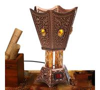 HAMAGI Bruciatore Elettrico,Bruciatore di incenso in Resina di incenso - Decorazione e fragranza per la casa degli uffici, Adatta per Oli Essenziali per aromaterapia, Uso di Meditazione Yoga