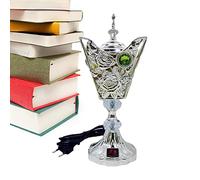 HAMAGI Porta Incenso Mediorientale | Bruciatore di Carbone Elettrico in Metallo per Chiesa e Incensiere