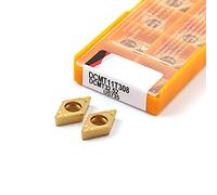 HamaLa 10 pezzi DCMT11T308 DCMT11T304 VP15TF UE6020 US735 lama in carburo per tornitura interna fresa utensile CNC utensile tornio strumento DCMT11T308 (dimensioni: DCMT11T308 US735)